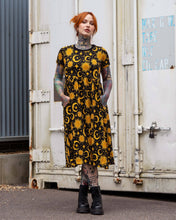 Load image into Gallery viewer, Rebel Romance Celestial Midi Stretch Smock Dress 
