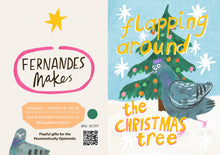 Load image into Gallery viewer, Flapping Around the Christmas Tree Greetings Card
