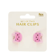 Load image into Gallery viewer, Pink Cats Set of 2 Mini Claw Clips
