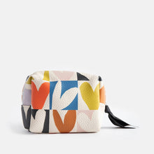 Load image into Gallery viewer, Caroline Gardner Multi Checkmate Heart Mini Cube Cosmetic Bag
