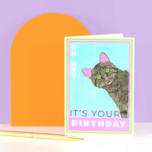 Load image into Gallery viewer, Matchbox Cat Birthday Greetings Card
