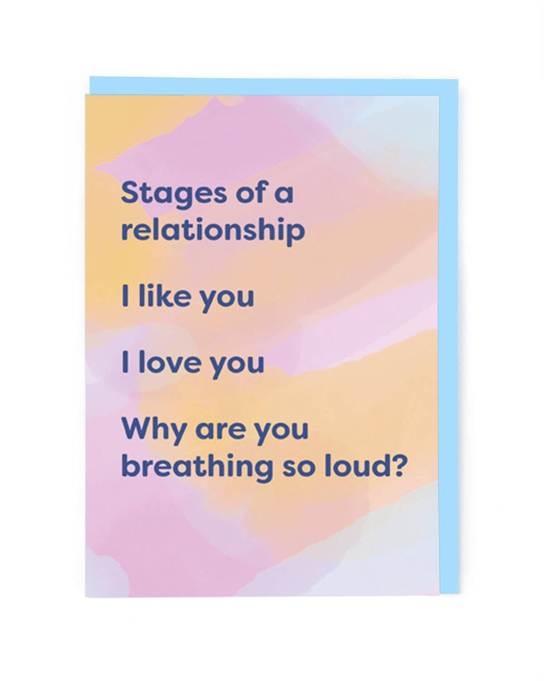 Stages Of A Relationship Greetings Card