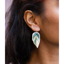 Load image into Gallery viewer, Calathea Leaf Earrings
