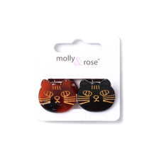 Load image into Gallery viewer, Set of 2 Cat Mini Hair Claw Clips
