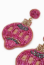 Load image into Gallery viewer, Pink Bauble Beaded Drop Earrings
