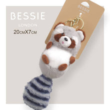 Load image into Gallery viewer, Plush Pink Raccoon Bag Charm
