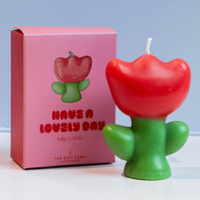 Load image into Gallery viewer, Have A Lovely Day Red Tulip Candle
