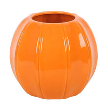 Load image into Gallery viewer, Orange Autumn and Fall Pumpkin Vase
