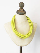 Load image into Gallery viewer, Olive Short Multi Strand Cord Necklace
