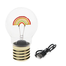 Load image into Gallery viewer, Rechargeable Rainbow Light Bulb Lamp
