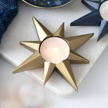 Load image into Gallery viewer, Gold Star Tealight Candle Holder

