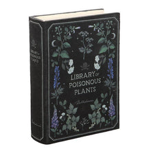Load image into Gallery viewer, Library of Poisonous Plants Gothic Book Shaped Storage Box
