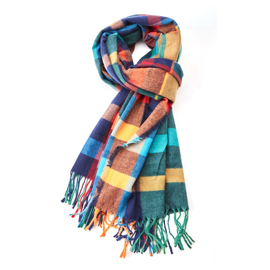 Super Soft Vibrant Tartan Scarf