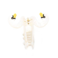 Load image into Gallery viewer, Pearlescent Swan Shaped Hair Clamp
