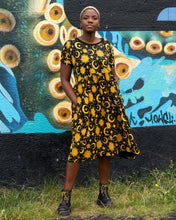Load image into Gallery viewer, Rebel Romance Celestial Midi Stretch Smock Dress 
