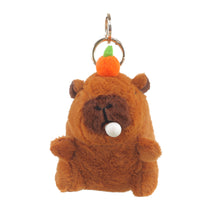 Load image into Gallery viewer, Plush Capybara with Orange Bag Charm
