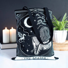 Load image into Gallery viewer, The Reader Tarot Tote Bag
