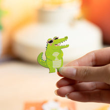 Load image into Gallery viewer, Anti-Anxiety Alligator Wooden Pin
