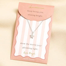 Load image into Gallery viewer, Silver Star Necklace with Card
