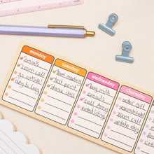 Load image into Gallery viewer, Days of the Week Keyboard Weekly Planner
