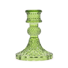 Load image into Gallery viewer, Jade Glass Vintage Candle Holder
