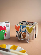 Load image into Gallery viewer, Caroline Gardner Multi Checkmate Hearts Cardholder Coin Purse
