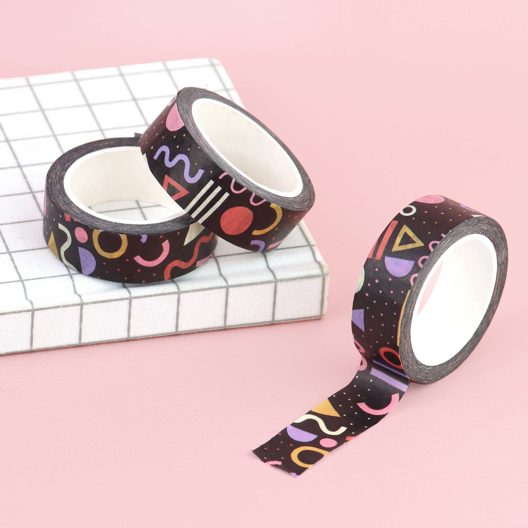 Navy Geometric Washi Tape