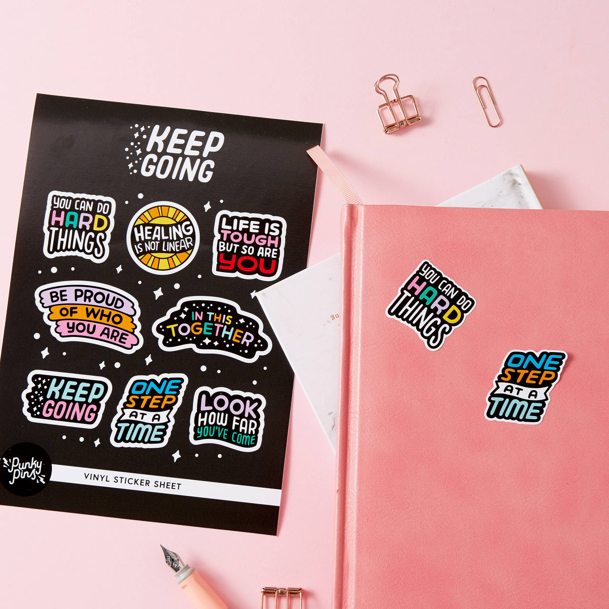 Keep Going Vinyl Sticker Sheet – Mookau