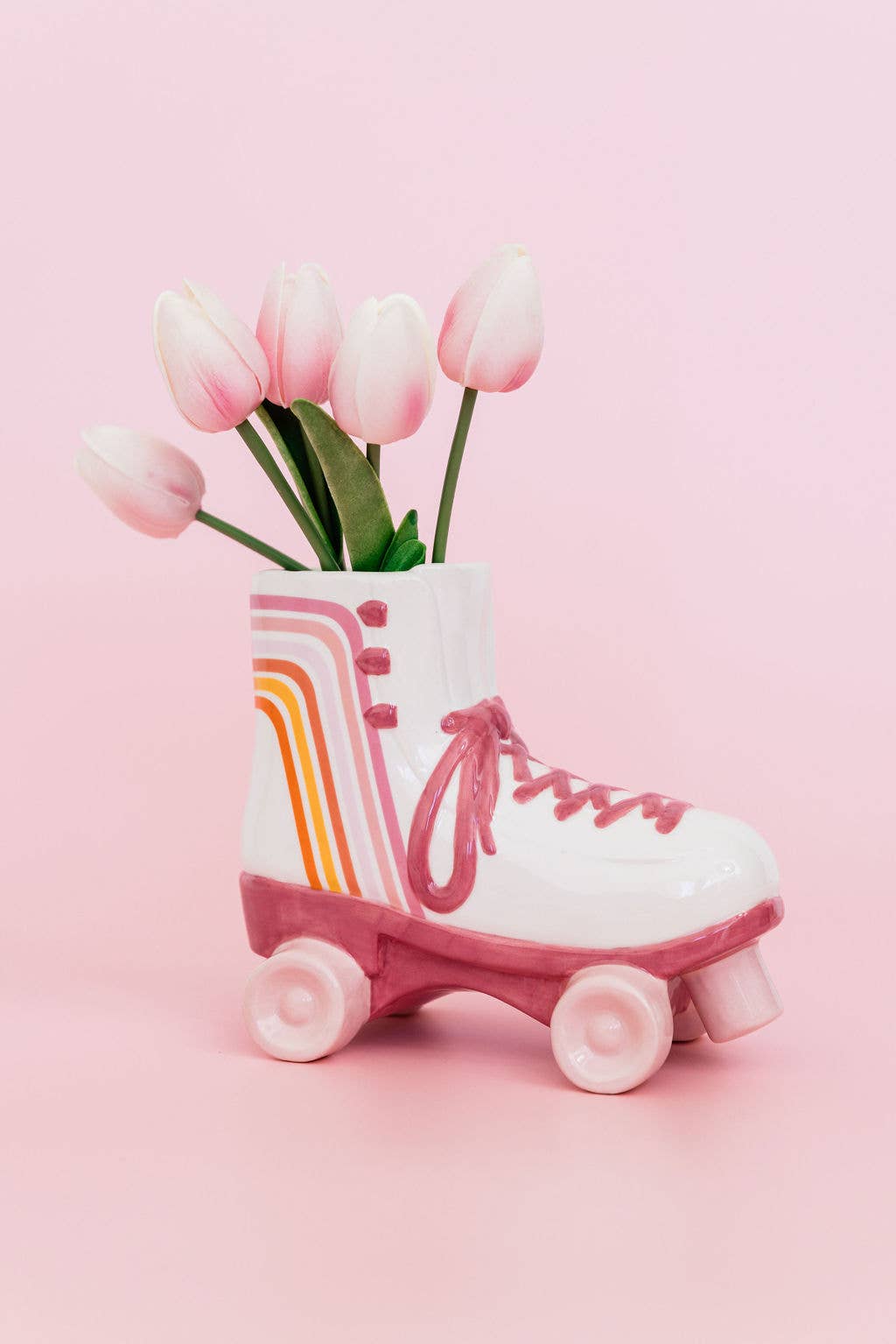 Roller Skate Ceramic Vase