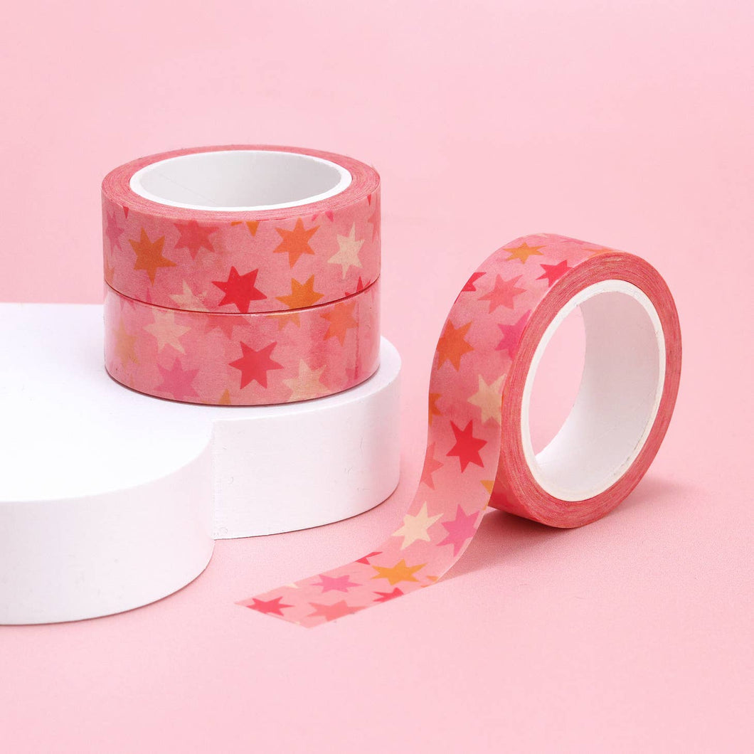 Pink Stars Washi Tape