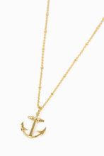 Load image into Gallery viewer, Gold Anchor Necklace
