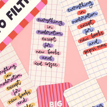 Load image into Gallery viewer, New Books &amp; Iced Coffee Bookmark
