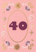 Load image into Gallery viewer, 40th Birthday Greetings Card
