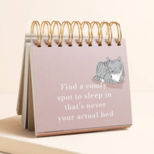 Load image into Gallery viewer, Be More Cat Desktop Flip Chart
