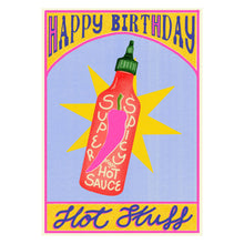 Load image into Gallery viewer, Happy Birthday Hot Stuff Greetings Card
