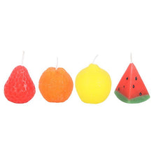 Load image into Gallery viewer, Set of 4 Fruit Shaped Candles
