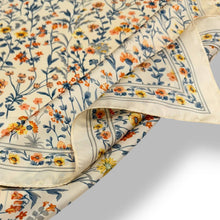 Load image into Gallery viewer, Cream Ditsy Meadow Floral Square Scarf
