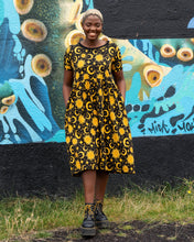 Load image into Gallery viewer, Rebel Romance Celestial Midi Stretch Smock Dress 
