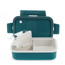 Load image into Gallery viewer, Blue Double Wall Lunch Box with Divider
