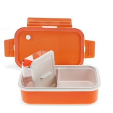 Load image into Gallery viewer, Orange Double Wall Lunch Box with Divider
