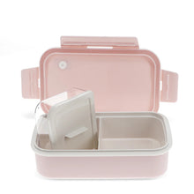 Load image into Gallery viewer, Pink Double Wall Lunch Box with Divider
