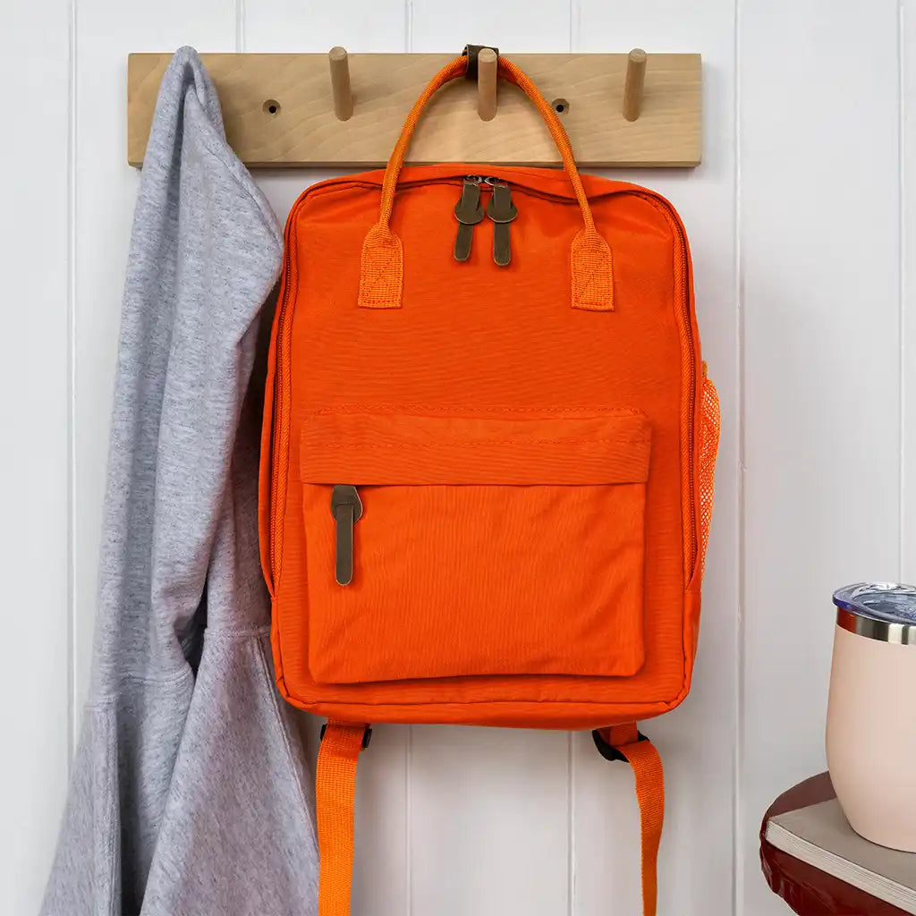 Orange Compact Backpack