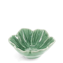 Load image into Gallery viewer, Green 9cm Ceramic Flower Bowl
