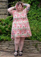 Load image into Gallery viewer, Rebel Romance Strawberry Picnic Stretch Smock Dress
