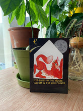 Load image into Gallery viewer, Bored in the house Fox Postcard
