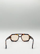 Load image into Gallery viewer, Tortoiseshell Navigator Sunglasses with Orange Lenses

