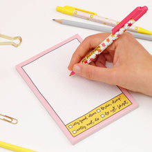 Load image into Gallery viewer, Pink Grid A6 Notepad
