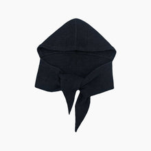 Load image into Gallery viewer, Plain Hooded Scarf in Black
