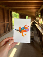 Load image into Gallery viewer, Mandarin Duck Postcard
