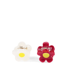 Load image into Gallery viewer, Set of 2 Flower Mini Hair Claw Clips
